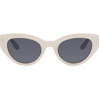 Kurt Geiger 52mm Cat Eye Sunglasses in Ivory Milky at Nordstrom Rack