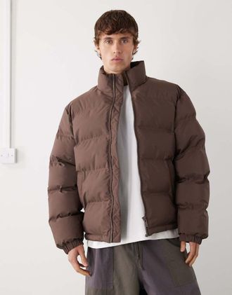 Weekday Cole - Piumino marrone scuro