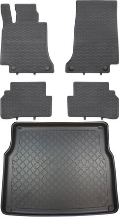 OEM Juego De Alfombrillas De Goma Para Coche Y Maletero Para Mercedes Clase C W205 T 350 Kombi Desde Marzo De 2015