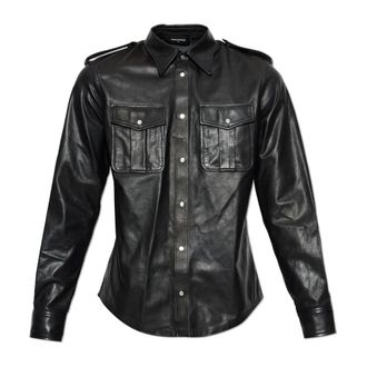 Dsquared2 Heren, Jassen, Zwart, Maat: M Leer