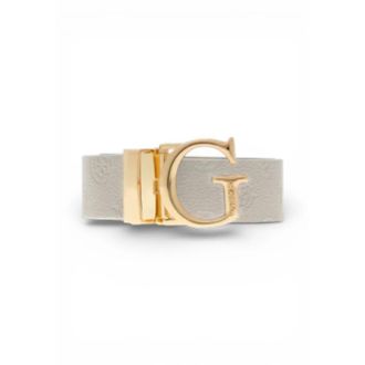 Guess James 4G Logo Belt - female - Guess - Belts - White - L - Accessories