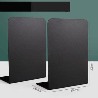 OEM Sujetalibros - Soportes Para Libros - Organiza Tus Libros - Metal Resistente - 20,3 Cm De Alto - Acabado Met&aacute;lico