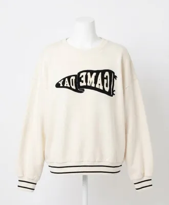 Z Supply Lets Go Sweatshirt In Vanilla Ice