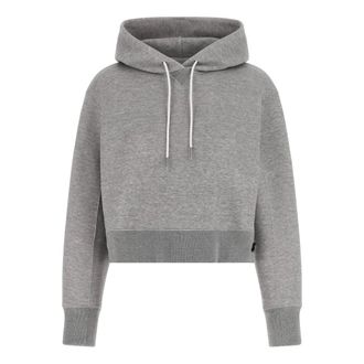sacai Dames, Sweatshirts & Hoodies, Grijs, Maat: L Katoen