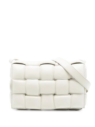 Bottega Veneta 2012-2025 Nappa Intrecciato Padded Cassette crossbody bag - women - Nappa Leather - One Size - White