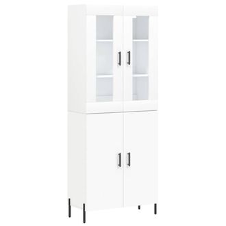 Berkfield Home Highboard White 69.5x34x180 cm Engineered Wood