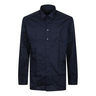 Etro Etro, Casual Shirts, male, Blue, Size: 3XL Long Sleeve Roma Shirt