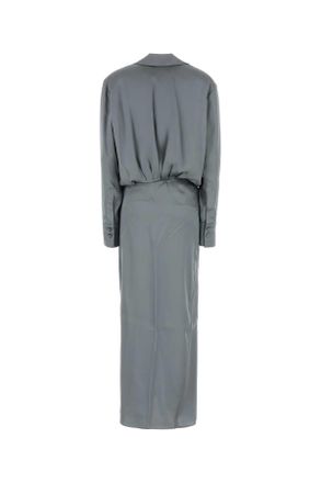 The Attico Grey Exterior: Viiscose Abiti Dress