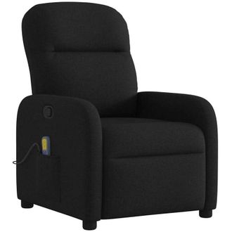 vidaXL Sill&oacute;n Reclinable De Masaje De Tela Negro Vidaxl
