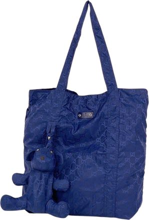 Gucci Blue Nylon Eco-Bag Tote Bag (Pre-Owned)
