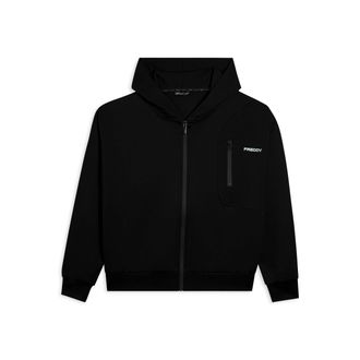 Freddy Felpa full zip con cappuccio jersey e tasca con zip