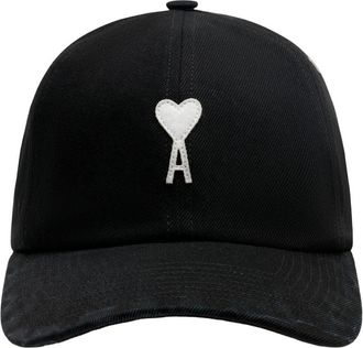 Ami Unisex Ucp277.aw0028-001 Baseball Cap Black Cotton