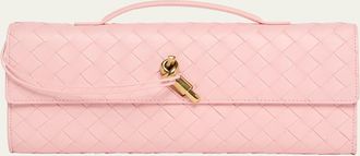 Bottega Veneta Long Andiamo Clutch Bag with Handle