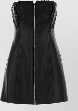 Blumarine leather mini dress