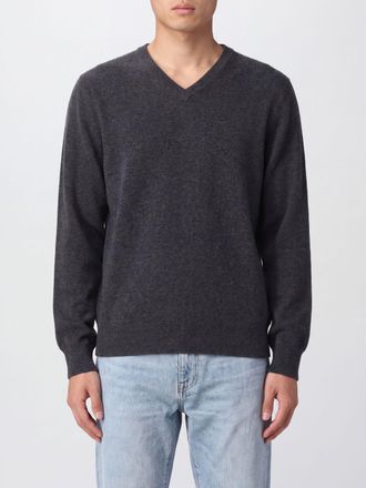 Brunello Cucinelli Pure Cashmere V-Neck Jumper with Ribbed Trims