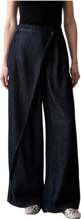 Karl Lagerfeld Jeans, Dames, Blauw, W30, Wide Jeans