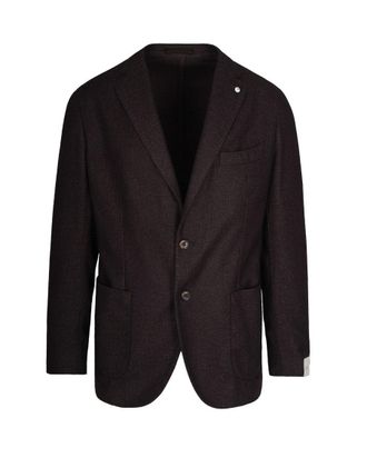 L.B.M. 1911 Single-Breasted Brown Wool And Cashmere Blazer