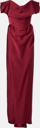 Vivienne Westwood Nova Cocotte crepe satin bustier gown