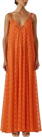 Shona Joy Sol Lace Plunged Maxi Dress