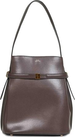 Toteme Leren bucket-tas met ceintuur - Bruin