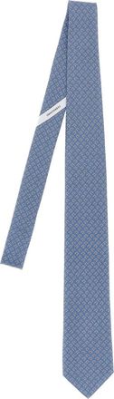 Ferragamo Blue Tetris Printed Tie