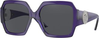 Versace VE4453 541987 Womens Sunglasses Purple Size 56