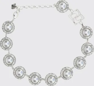 Magda Butrym Collana choker con cristalli e perle sintetiche