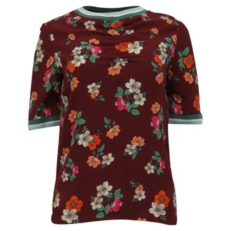 Maje Liatis Top in Floral Print Viscose