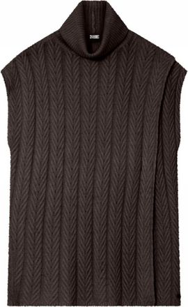 Gustav Edie Gebreide Cape - Dames - Spencers - Bruin - L - Truien & Vesten