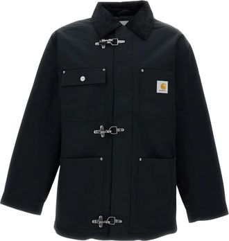 Carhartt Work in Progress Lichte Jas - Heren - Zomerjassen - Zwart - XL - Leer - Jassen