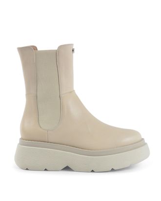 Dee Ocleppo Womens Dana - Short Boot Off White - Ivory Leather - Size UK 5