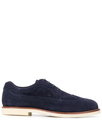 Hogan Brogues met rubberen zool - Blauw