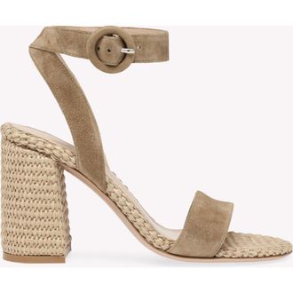 Gianvito Rossi Luana Sandals in Brown at Nordstrom, Size 37.5