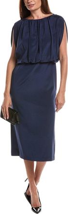 Lafayette 148 New York Silk-Blend Blouson Dress