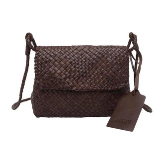 Ibeliv Borsa a tracolla in pelle intrecciata Paris - - Bags - Donna - Marrone - ONE SIZE