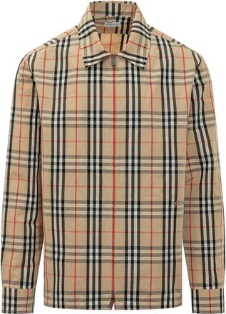 Burberry Beige Regular Check Overshirt