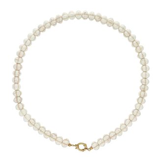 Notre-V Alba Necklace - Dames - Accessoires - Wit - Maat: ONE Size Linnen