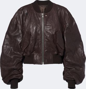 Rick Owens Secchia leather bomber jacket
