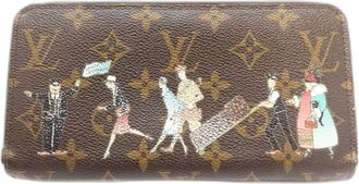 Louis Vuitton Brown Monogram Rose Monogram Long Wallet (Bi-Fold) (Pre-Owned)