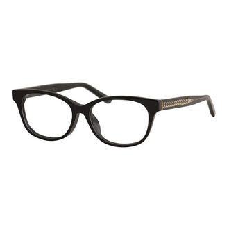 Jimmy Choo London Eyeglasses Rectangle Full Rim, Black Frame And Clear Demo Lenses Lens Jc198/f080700