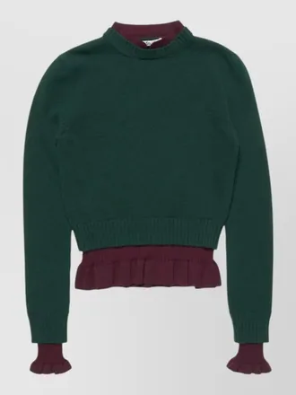 Acne Studios wool long-sleeve v-neck sweatshirt