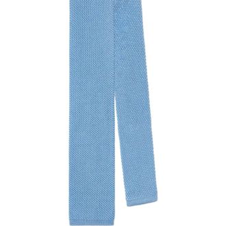Robert Talbott Redford Silk Knit Necktie in Light Blue at Nordstrom