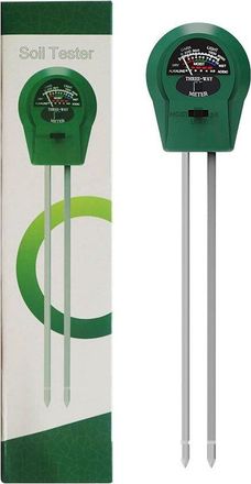 OEM Medidor De Ph Del Suelo 3 En 1 (humedad/luz/ph), Verde, Apto Para Jard&iacute;n, C&eacute;sped Y Plantas De Interior