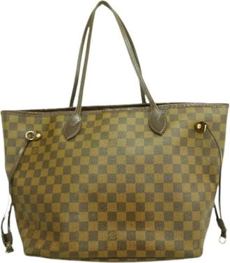 Louis Vuitton Pre-owned Tote Bags, female, Brown, Size: ONE SIZE Pre-owned Neverfull MM Tote Bag