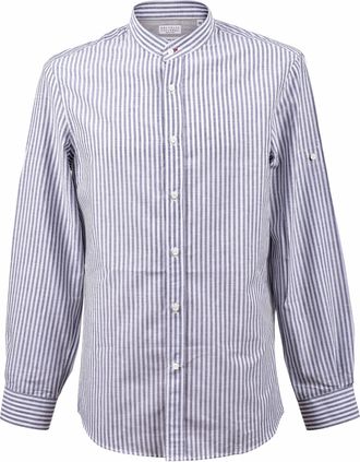 Brunello Cucinelli White Cotton Mens Shirt