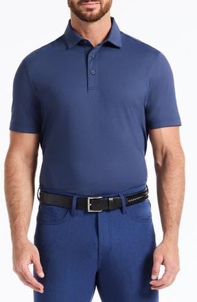 Robert Graham Falto Short Sleeve Stretch Knit Polo in Navy Blazer at Nordstrom Rack, Size Xx-Large