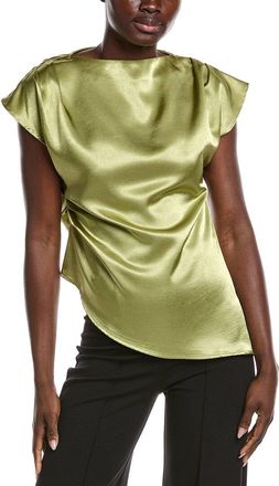 Gracia Asymmetrical Side Pleats Top