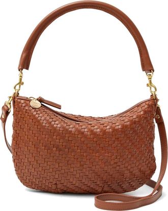 Clare Vivier Petit Moyen Woven Messenger Bag in Hazelnut Woven Zig Zag at Nordstrom