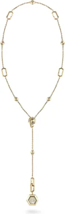 Philipp Plein $nake Hexagon Crystal Necklace Watch