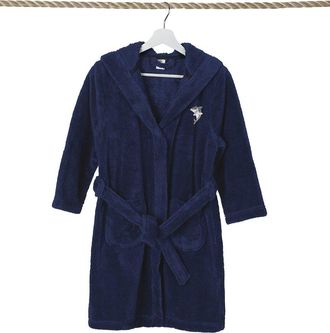 Linum Home Textiles Kids Super Plush Double Brushed Hooded Bathrobe